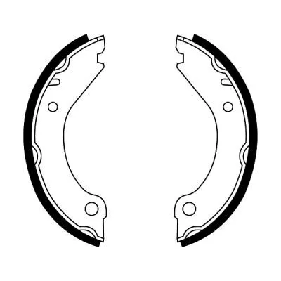 Remschoenset, parkeerrem