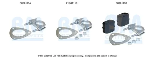 Montageset, uitlaatpijp