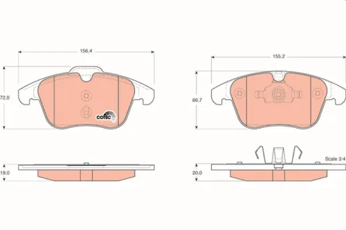 Remblokkenset, schijfrem