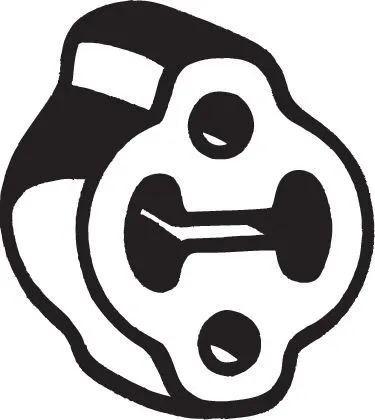 Houder, uitlaatsysteem