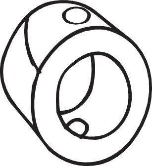 Houder, uitlaatsysteem