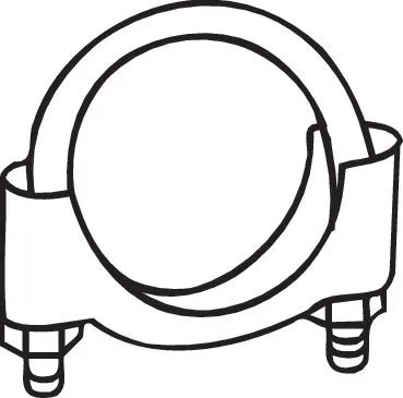 Klemstuk, uitlaatsysteem